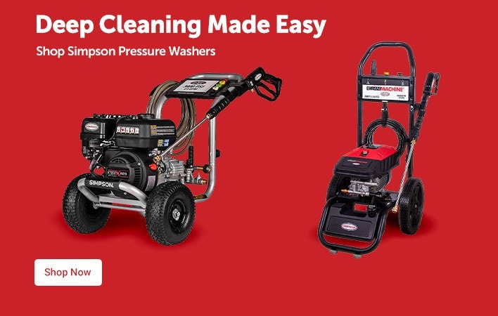 Deep Cleaning Made Easy. Shop Simpson Pressure Washers