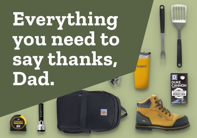 Everything you need to say thanks, Dad.