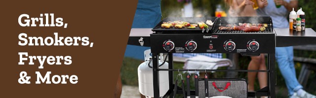 Grills, Smokers, Fryers and More.