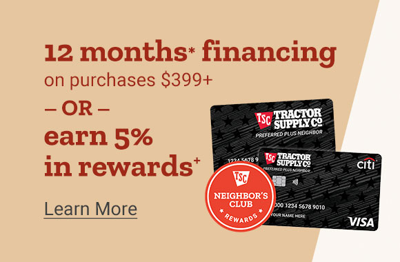 12 months financing on purchases $399 and up or earn 5 percent in rewards. Learn more.