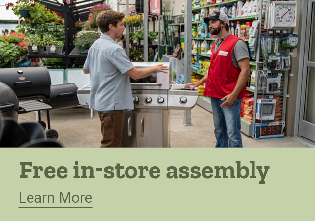 Free in-store assembly. Learn more