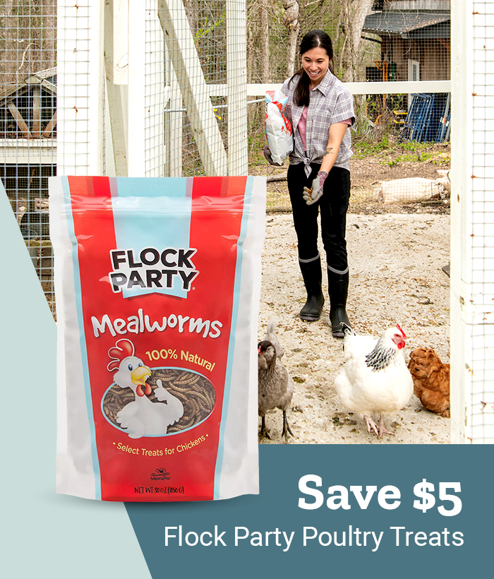 Save $5 on Flock Party Poultry Treats.