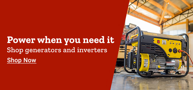 Power When You Need It. Shop Generators